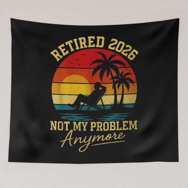 Item preview, Womens Retirement Retired 2026 Not My Problem Anymore Retro Retires designed and sold by Animal-Replicas.