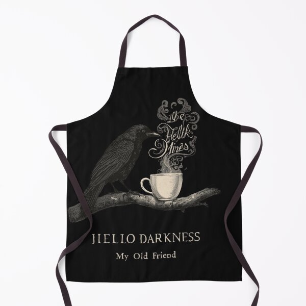 Item preview, Hello Darkness My Old Friend Crow Coffee Vintage Gothic Shirt designed and sold by Printsouf.
