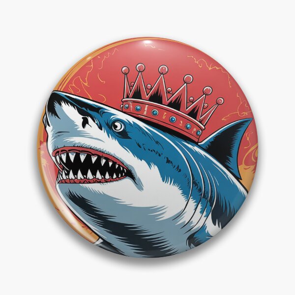 Item preview, Pretty Crowned Shark for King Sharks Lovers  designed and sold by BeetleMalon.