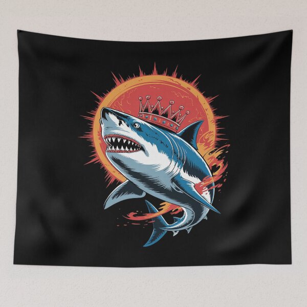 Item preview, Pretty Crowned Shark for King Sharks Lovers  designed and sold by BeetleMalon.