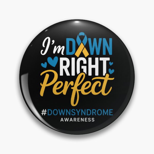 Item preview, Down Right Perfect World Down Syndrome Awareness Day Ribbon designed and sold by DentistLegal.