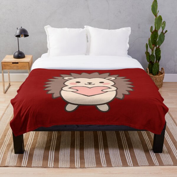 Artikelvorschau, Cute Kawaii Hedgehog Holding a Heart Sticker entworfen und verkauft von RedStudioPRO872.