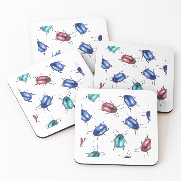 Item preview, Vibrant Beetle Patterns: Nature's Colorful Dance" designed and sold by ShopTwentyFour.
