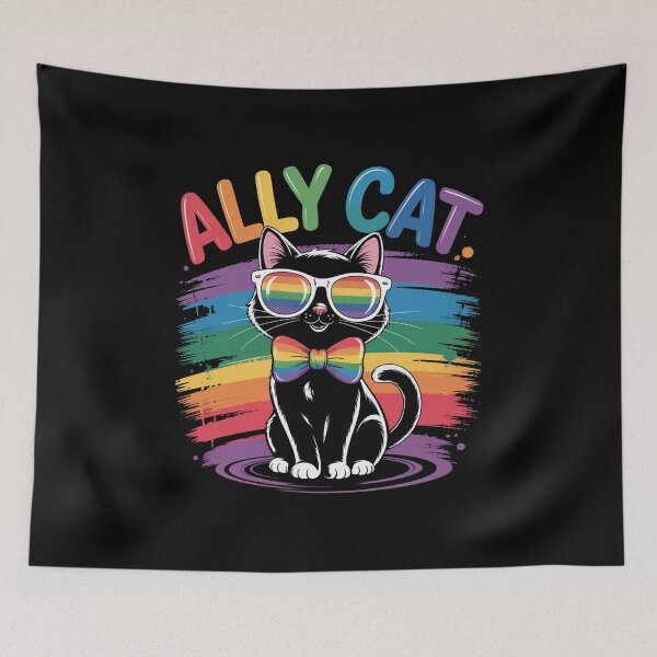 Item preview, Lgbt Ally Cat Lgbtq Gay Pride  designed and sold by MaryoKing.