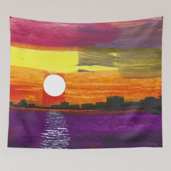 Item preview, Sunset and Skyline of Gulfport 2025 1 designed and sold by chadtheartist.