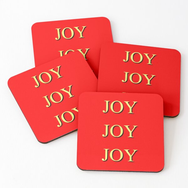 Item preview, Joy Joy Joy Gold Letters on Red designed and sold by Art in My Loft.