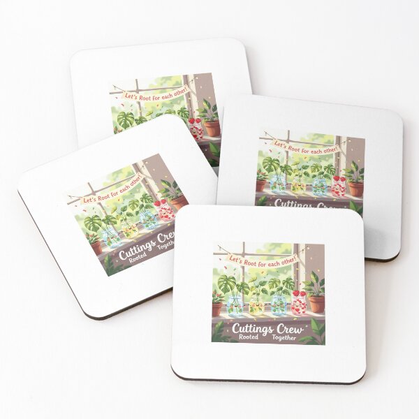 Item preview, Let’s Root for Each Other – Cute Plant Propagation Sticker for Plant Lovers, Kawaii Houseplant Cuttings, Botanical Pun Art designed and sold by WhimsyByPaul.redbubble.com.