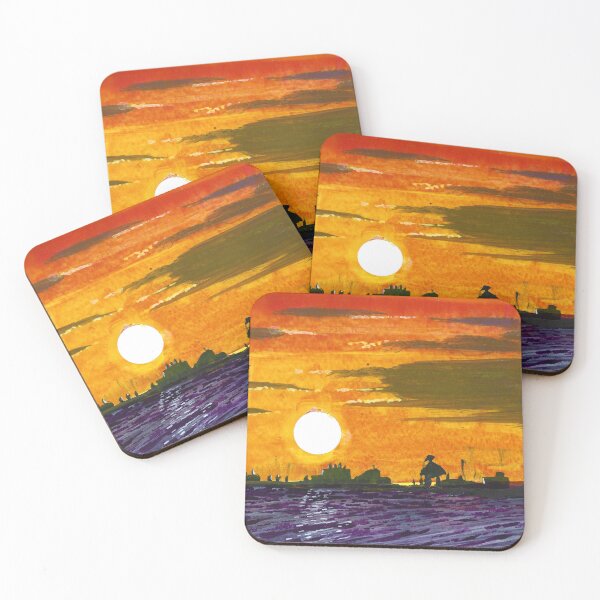 Item preview, Sunset and Skyline of Gulfport 2025 2 designed and sold by chadtheartist.