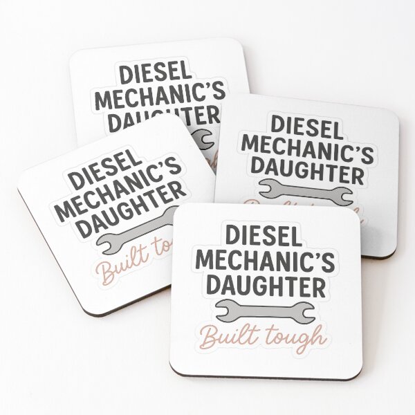 Item preview, Diesel Mechanic's Daughter | Built Tough Feminine Mechanic Sticker designed and sold by Gurjeetpixelart.