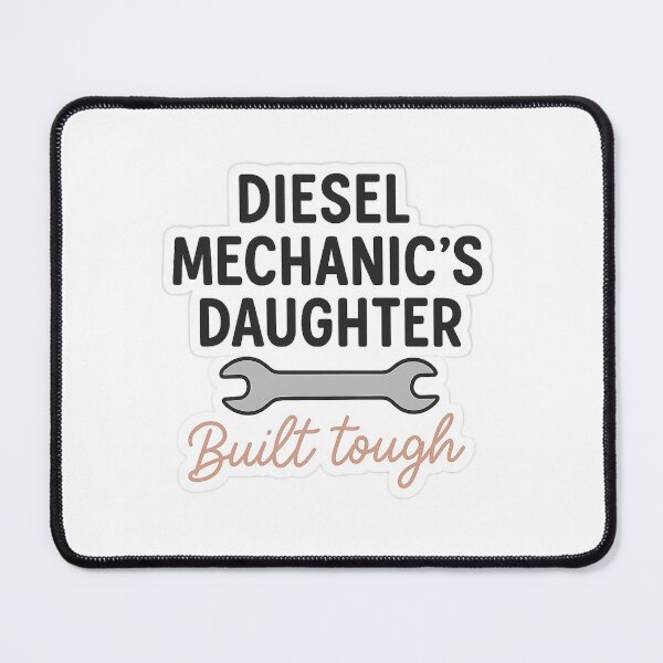 Item preview, Diesel Mechanic's Daughter | Built Tough Feminine Mechanic Sticker designed and sold by Gurjeetpixelart.