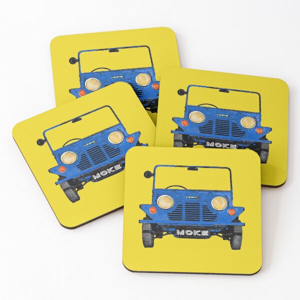 Item preview, Classic vintage Mini Moke pop art blue designed and sold by Kludoman.