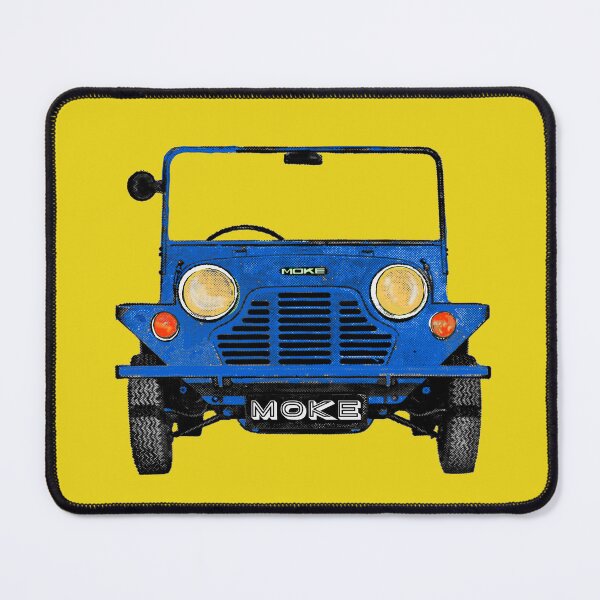 Item preview, Classic vintage Mini Moke pop art blue designed and sold by Kludoman.