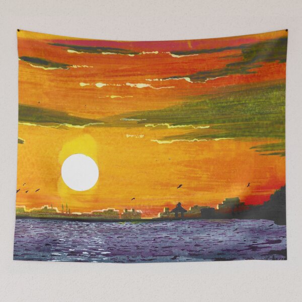Item preview, Sunset and Skyline of Gulfport 2025 3 designed and sold by chadtheartist.