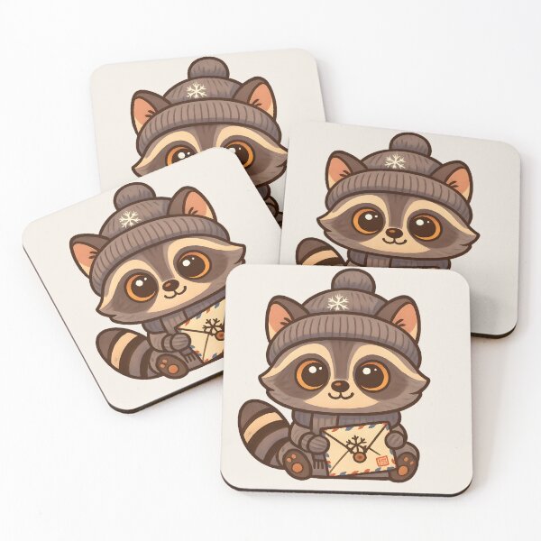 Item preview, Christmas Raccoon Mail designed and sold by PawticleStudio.