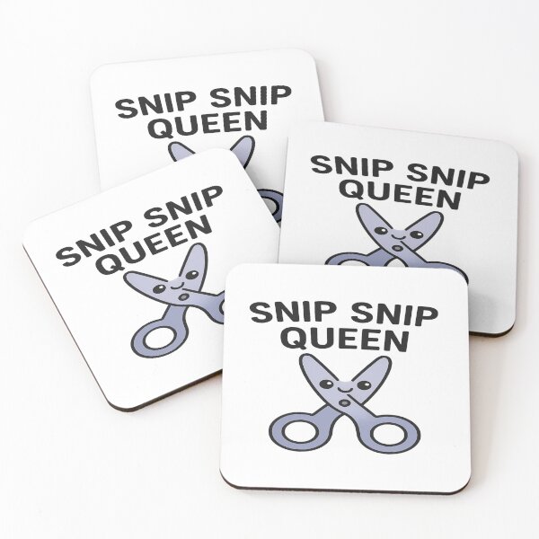 Item preview, Snip Snip Queen | Cute Hairstylist Scissors Kawaii Sticker designed and sold by Gurjeetpixelart.
