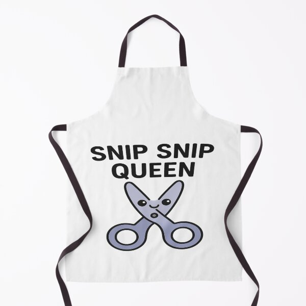 Item preview, Snip Snip Queen | Cute Hairstylist Scissors Kawaii Sticker designed and sold by Gurjeetpixelart.