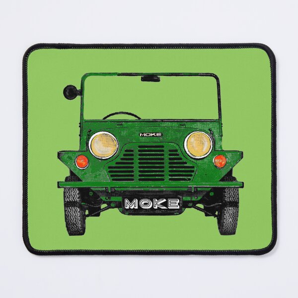 Item preview, Classic vintage Mini Moke pop art dark army green designed and sold by Kludoman.