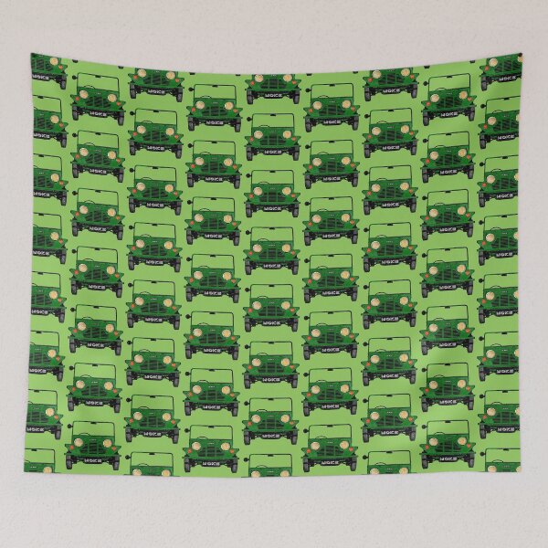 Item preview, Classic vintage Mini Moke pop art dark army green  designed and sold by Kludoman.