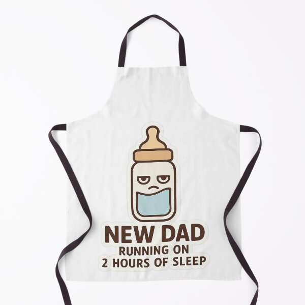 Item preview, New Dad – Running On 2 Hours Of Sleep | Funny Tired Father Sticker designed and sold by Gurjeetpixelart.