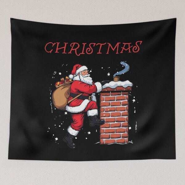 Item preview, Santa Claus coming up the Chimney designed and sold by AleksandraJac05.
