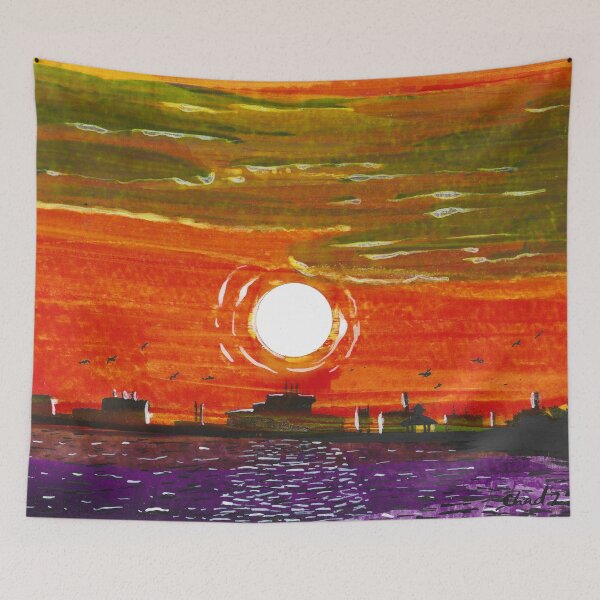 Item preview, Sunset and Skyline of Gulfport 2025 4 designed and sold by chadtheartist.