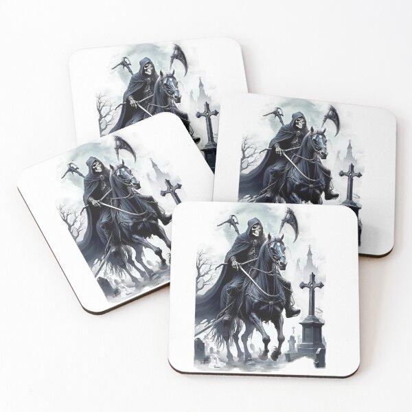 Item preview, Grim Reaper Ride Under the Moon designed and sold by Eylali.