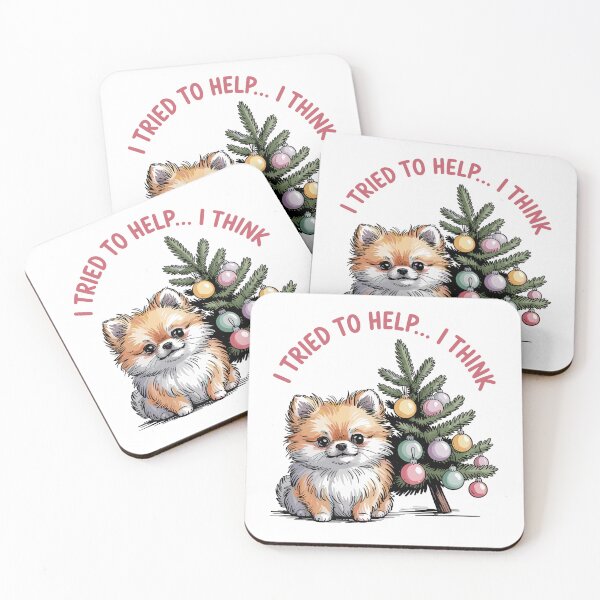 Item preview, Pomeranian Christmas – Helpful Holiday Pup designed and sold by JessArty ⭐⭐⭐⭐⭐.