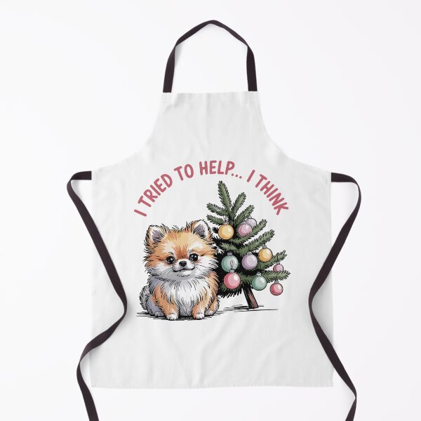 Item preview, Pomeranian Christmas – Helpful Holiday Pup designed and sold by JessArty ⭐⭐⭐⭐⭐.
