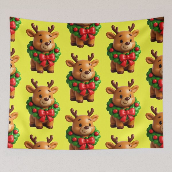 Item preview, Cute reindeer with Advent wreath designed and sold by Mauswohn.