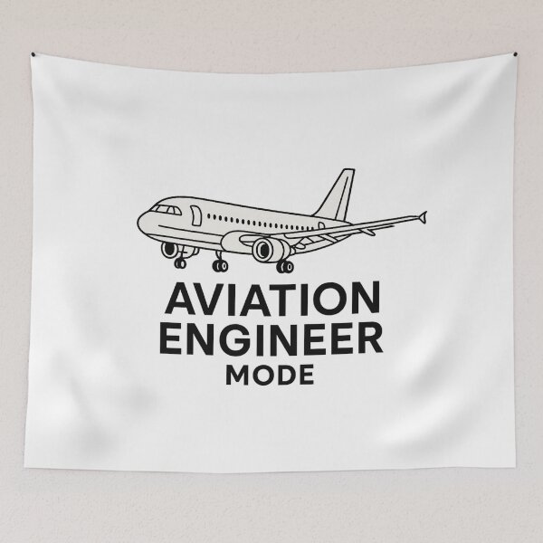 Item preview, Aviation Engineer Mode | Technical Airplane Line Art Sticker designed and sold by Gurjeetpixelart.