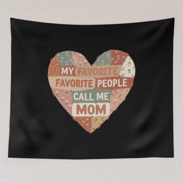 Item preview, My Favourite People Call Me Mom – Cute Family Quote Gift Design for Moms designed and sold by JustCrafted.
