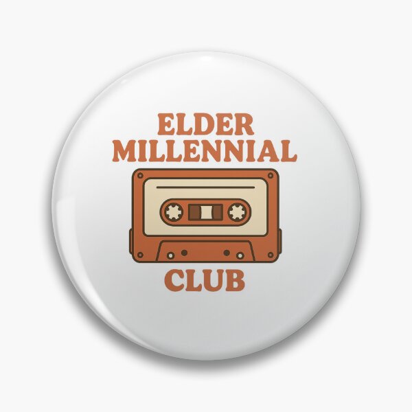 Item preview, Elder Millennial Club | Retro Cassette Tape Nostalgia Sticker designed and sold by Gurjeetpixelart.