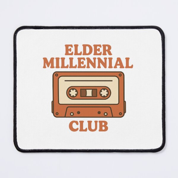 Item preview, Elder Millennial Club | Retro Cassette Tape Nostalgia Sticker designed and sold by Gurjeetpixelart.