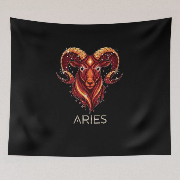 Item preview, Aries: Cosmic Ram Spirit designed and sold by ZodiacWonders.