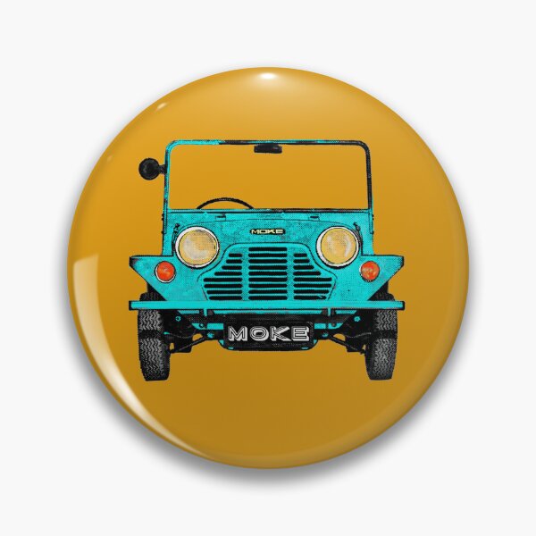 Item preview, Classic vintage Mini Moke pop art light blue / turquoise designed and sold by Kludoman.