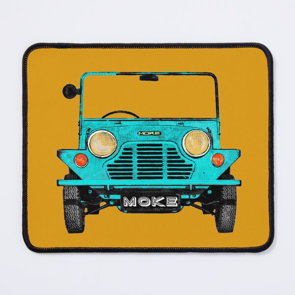 Item preview, Classic vintage Mini Moke pop art light blue / turquoise designed and sold by Kludoman.
