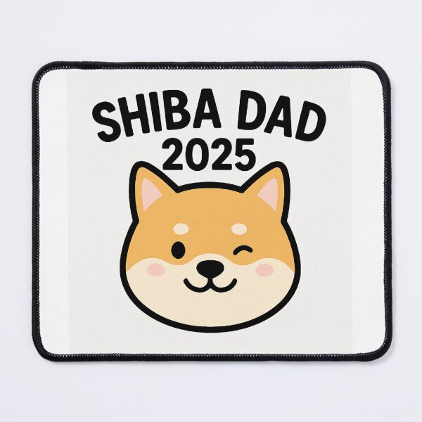 Item preview, Shiba Dad 2025 | Cute Shiba Inu Winking Dog Lover Sticker designed and sold by Gurjeetpixelart.
