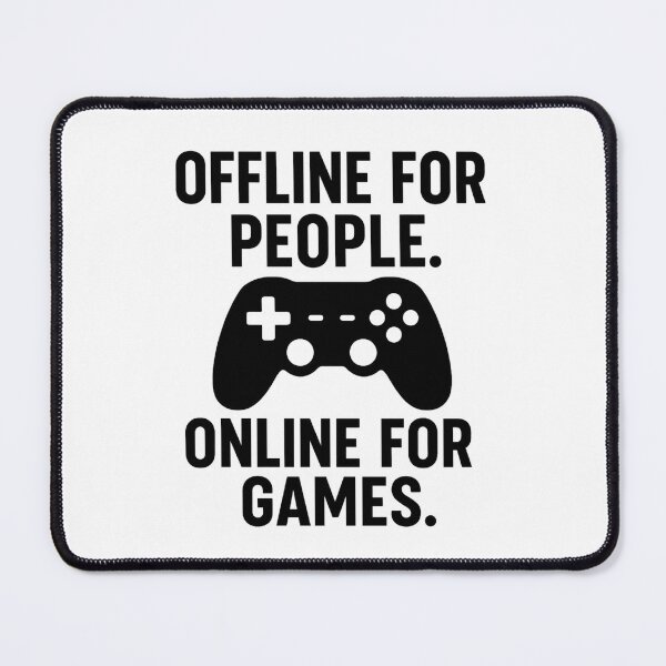 Item preview, Offline For People, Online For Games | Minimal Gamer Controller Sticker designed and sold by Gurjeetpixelart.