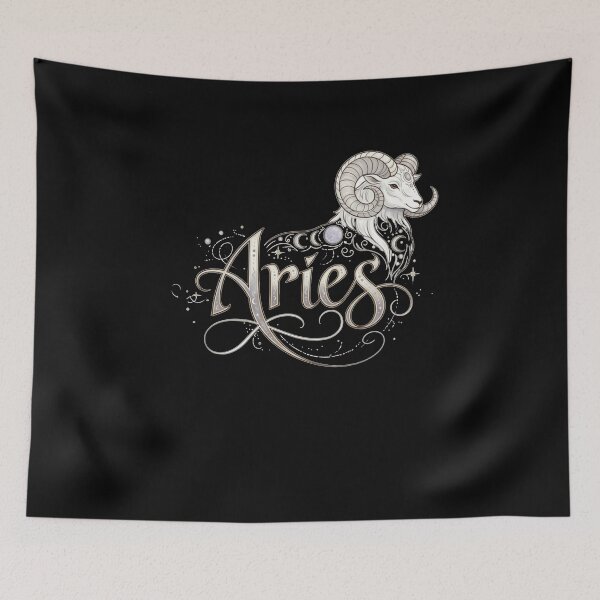 Item preview, Celestial Aries Ram Art designed and sold by ZodiacWonders.