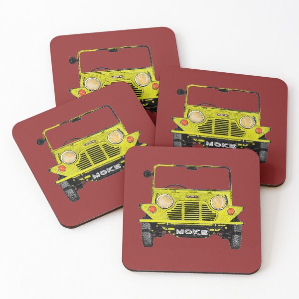 Item preview, Classic vintage Mini Moke pop art yellow designed and sold by Kludoman.