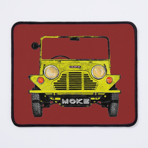 Item preview, Classic vintage Mini Moke pop art yellow designed and sold by Kludoman.