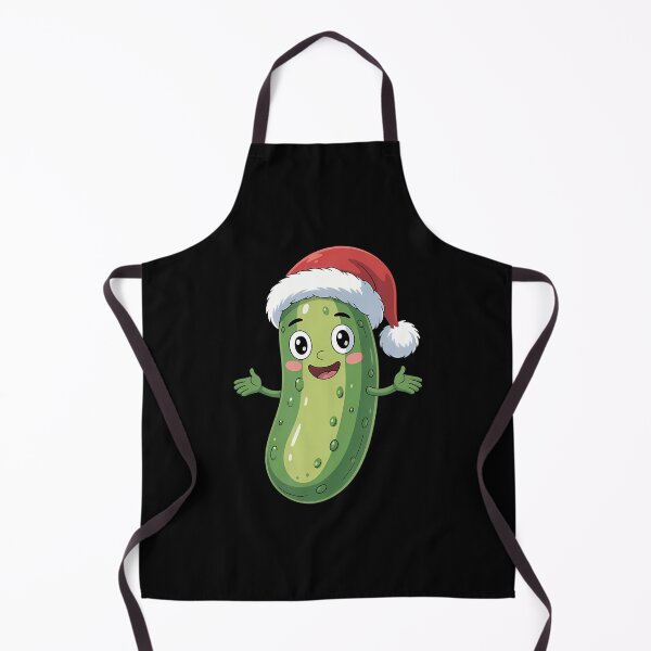 Item preview, Fuuny Pickles Wearing Santa Hat Cute Holiday Humor Christmas designed and sold by ConnieDora.