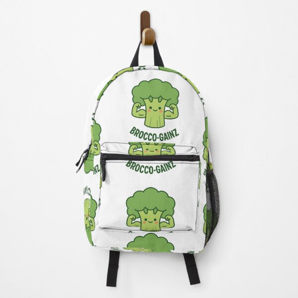 Item preview, Brocco-Gainz | Funny Broccoli Bodybuilder Kawaii Sticker designed and sold by Gurjeetpixelart.