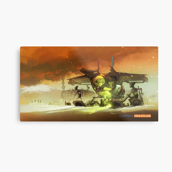 'Visitors' Metal Print