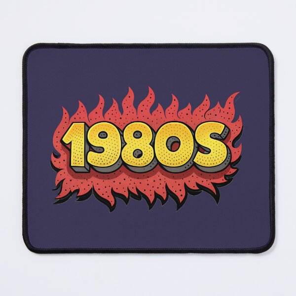 Item preview, Bold 1980s Flame Graphic - Retro Yellow Bubble Letters with Red Comic Book Fire Art designed and sold by niteshRart.