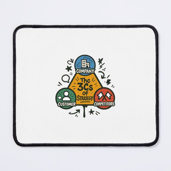 Item preview, Strategic Triangle 3Cs – Company, Customer & Competitors designed and sold by BoldApparel.