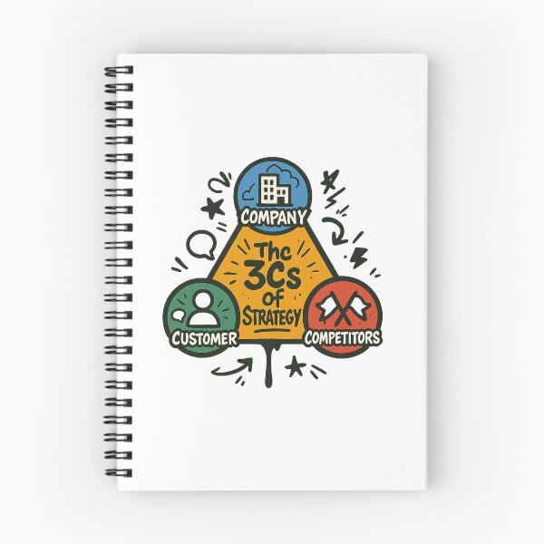 Item preview, Strategic Triangle 3Cs – Company, Customer & Competitors designed and sold by BoldApparel.