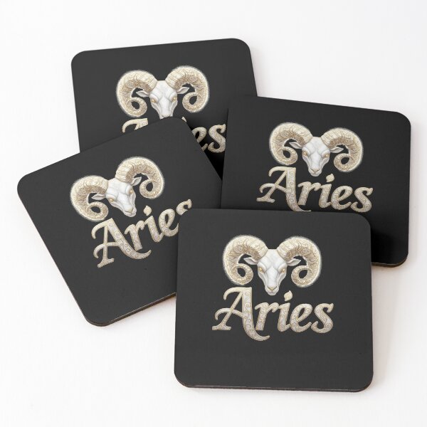 Item preview, Golden Marble Aries Ram designed and sold by ZodiacWonders.
