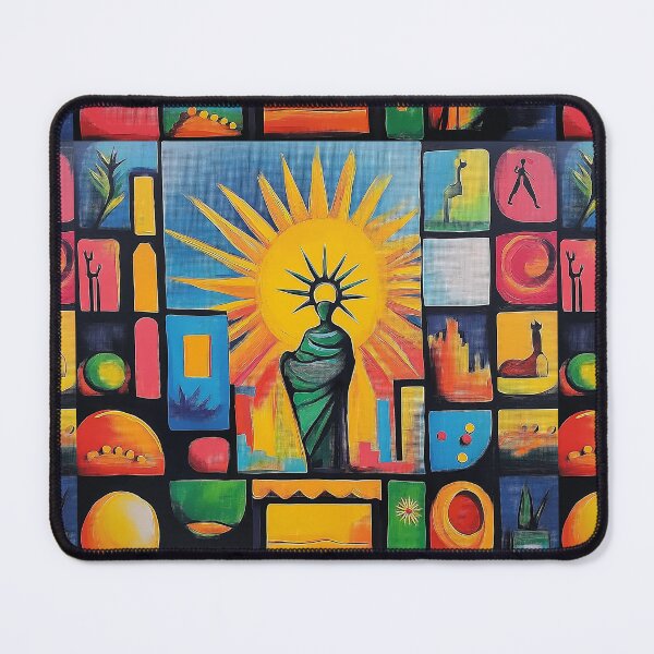 Item preview, Abstract Liberty Goddess Art - Geometric Modular designed and sold by Magicifa.