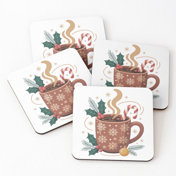 Item preview, Running on Coffee Christmas Cheer - Funny Holiday Caffeine - Tired Xmas Gift designed and sold by GiftsForge.